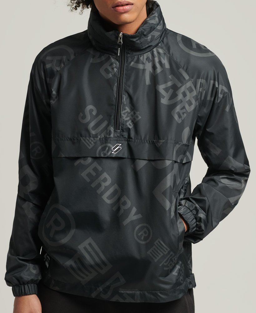 Mens - Essential Graphic Casual Jacket in Black | Superdry