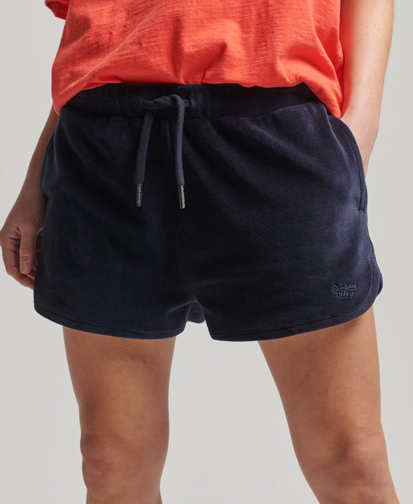Superdry Sweatshorts Met Geborduurd Logo in het Rood Dames Kleding voor voor Shorts voor Hotpants 