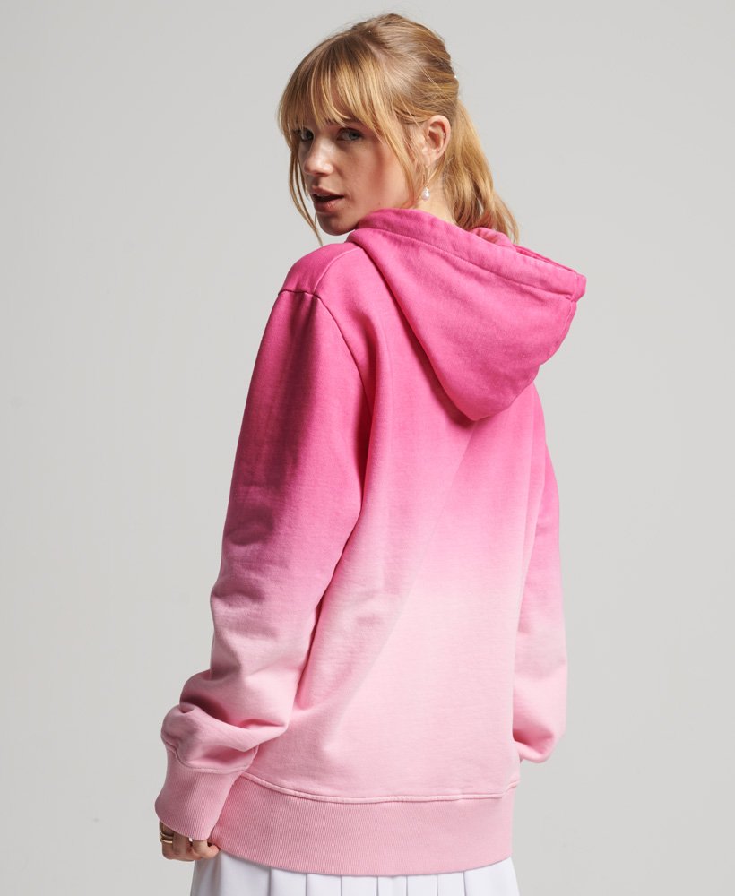 Womens - Dip Dye 2.0 Hoodie in Pink | Superdry UK