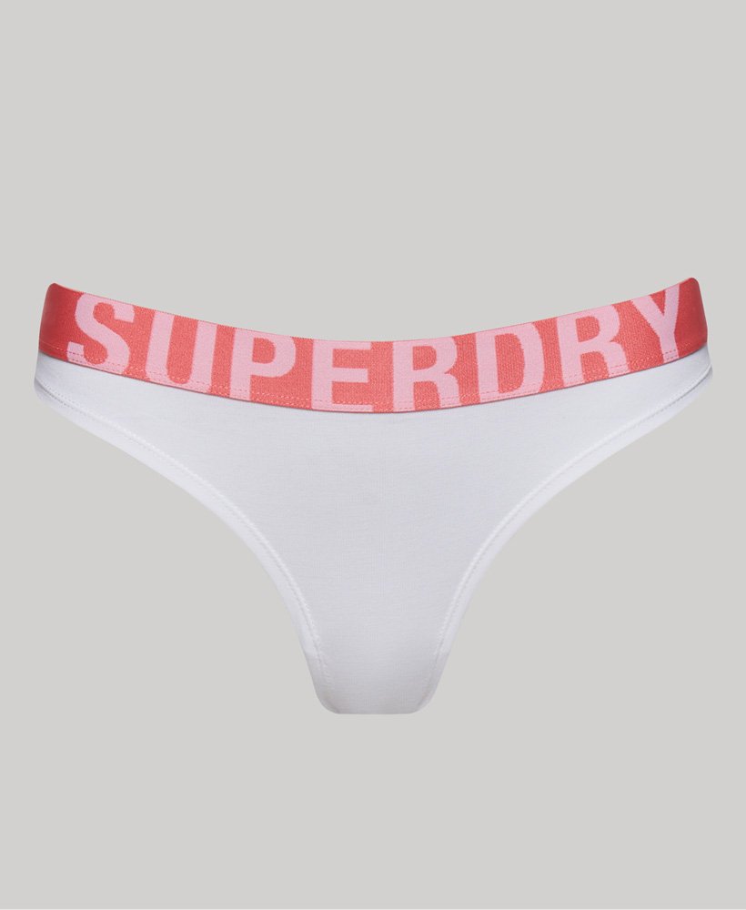 Superdry Organic Cotton Large Logo Bikini Briefs - Women's Womens