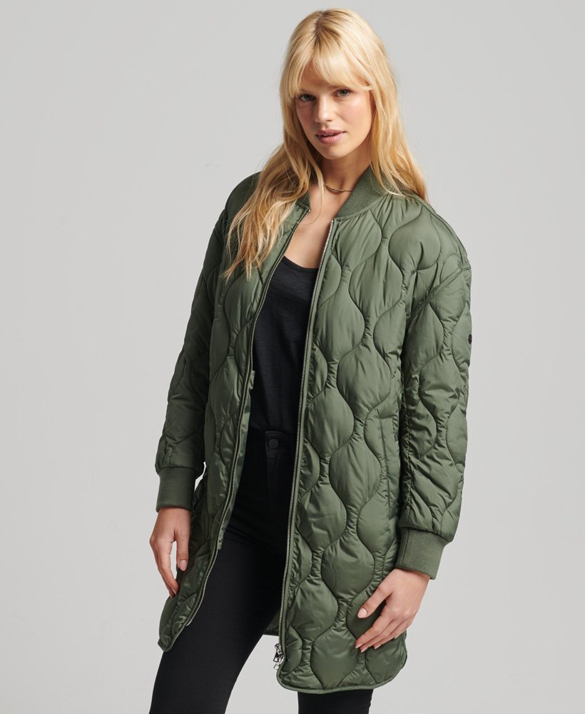 superdry quilted coat