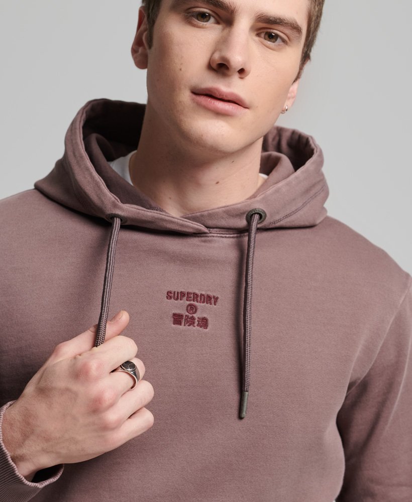 Mens pink superdry online hoodie