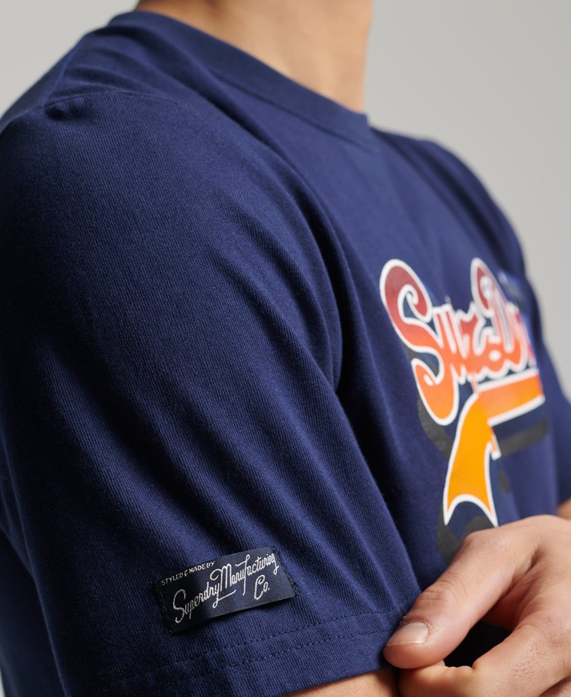 Men\'s Vintage Logo | Navy US T-Shirt Seasonal Atlantic Superdry in