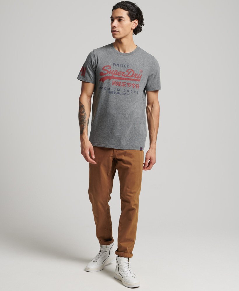 Camiseta Para Hombre Vintage Corp Logo Marl Tee Superdry 10787