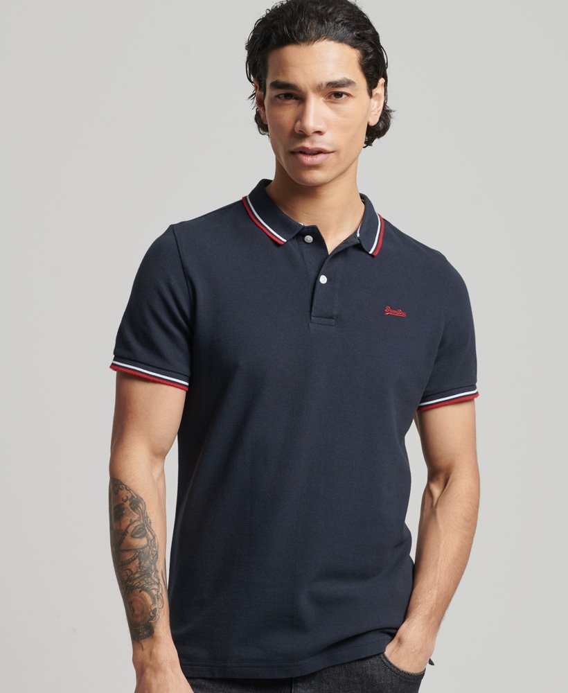 Superdry Organic Cotton Vintage Tipped Polo Shirt 0