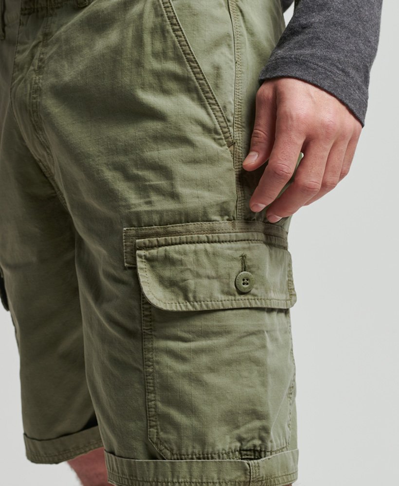 Superdry Organic Cotton Vintage Cargo Shorts Green for Men Mens Clothing Shorts Cargo shorts 