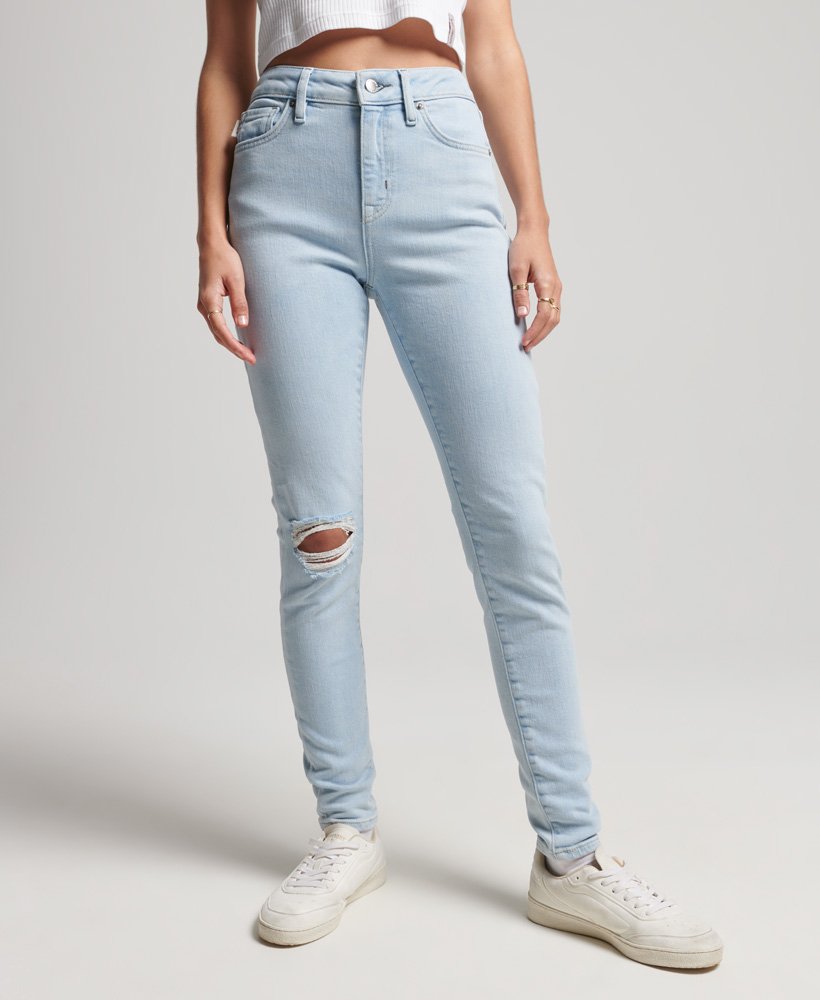 vriendelijke groet delicatesse Geschatte Dames Skinny jeans met hoge taille Blauw | Superdry BE-NL
