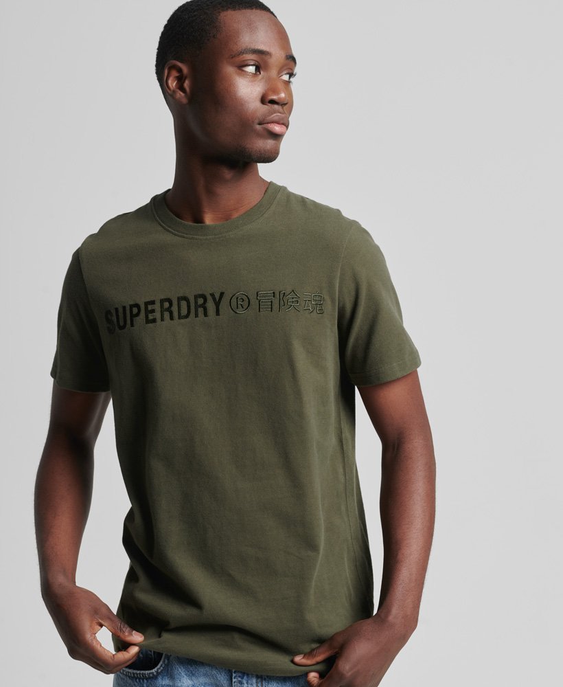 Mens - Vintage Logo T-shirt in Green | Superdry