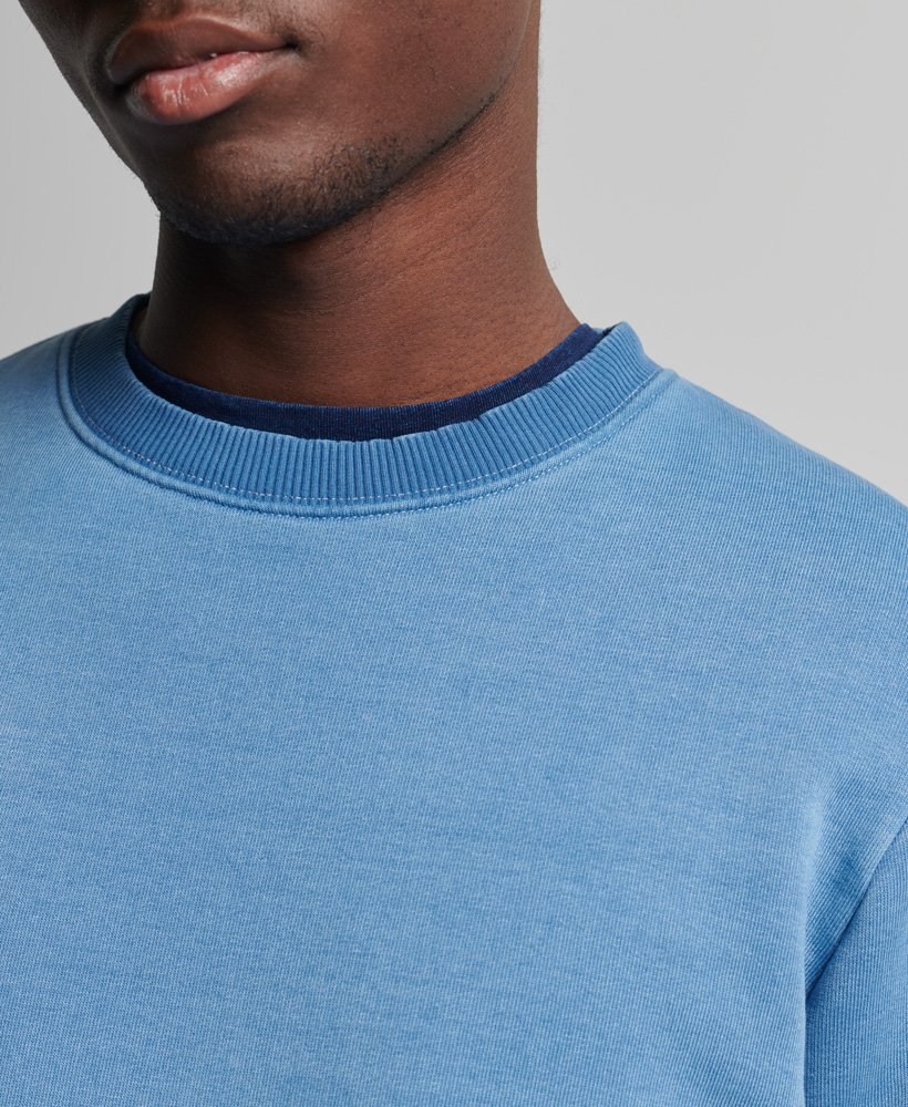 Mens - Vintage Crew Sweatshirt in Light Blue | Superdry