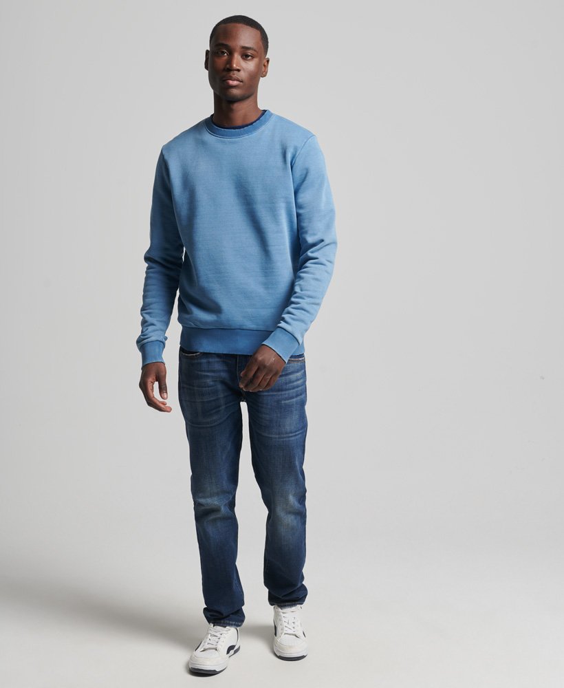 Mens - Vintage Crew Sweatshirt in Light Blue | Superdry