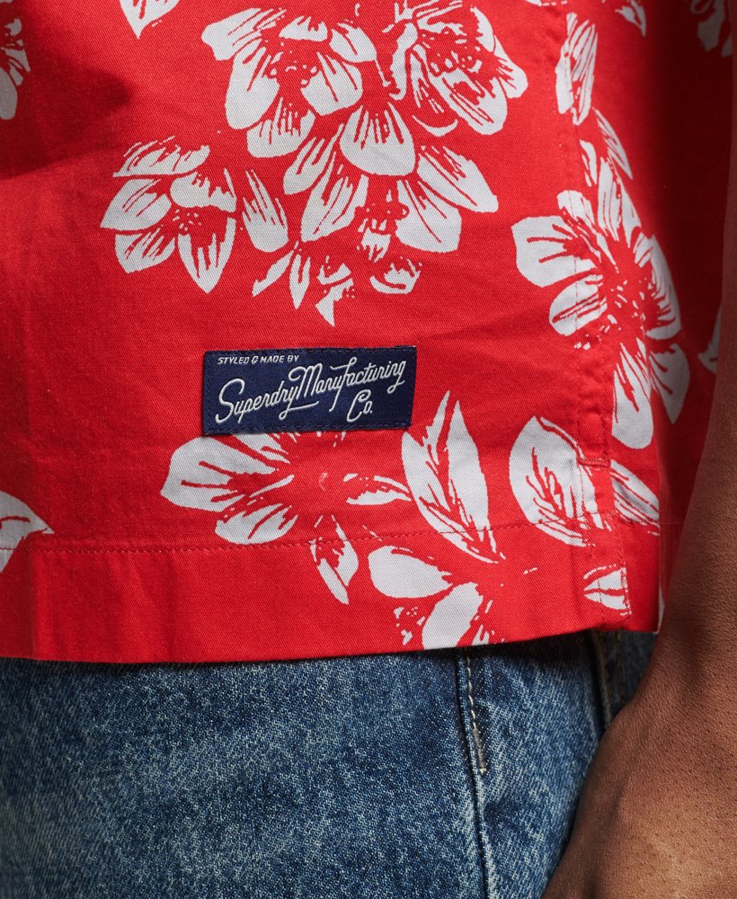 Men's - Vintage Hawaiian Shirt in Red Floral | Superdry UK