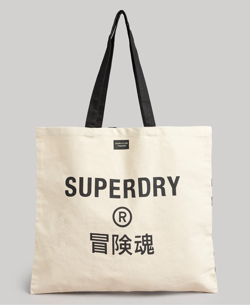 Superdry Organic Cotton Canvas Tote Bag - Women's