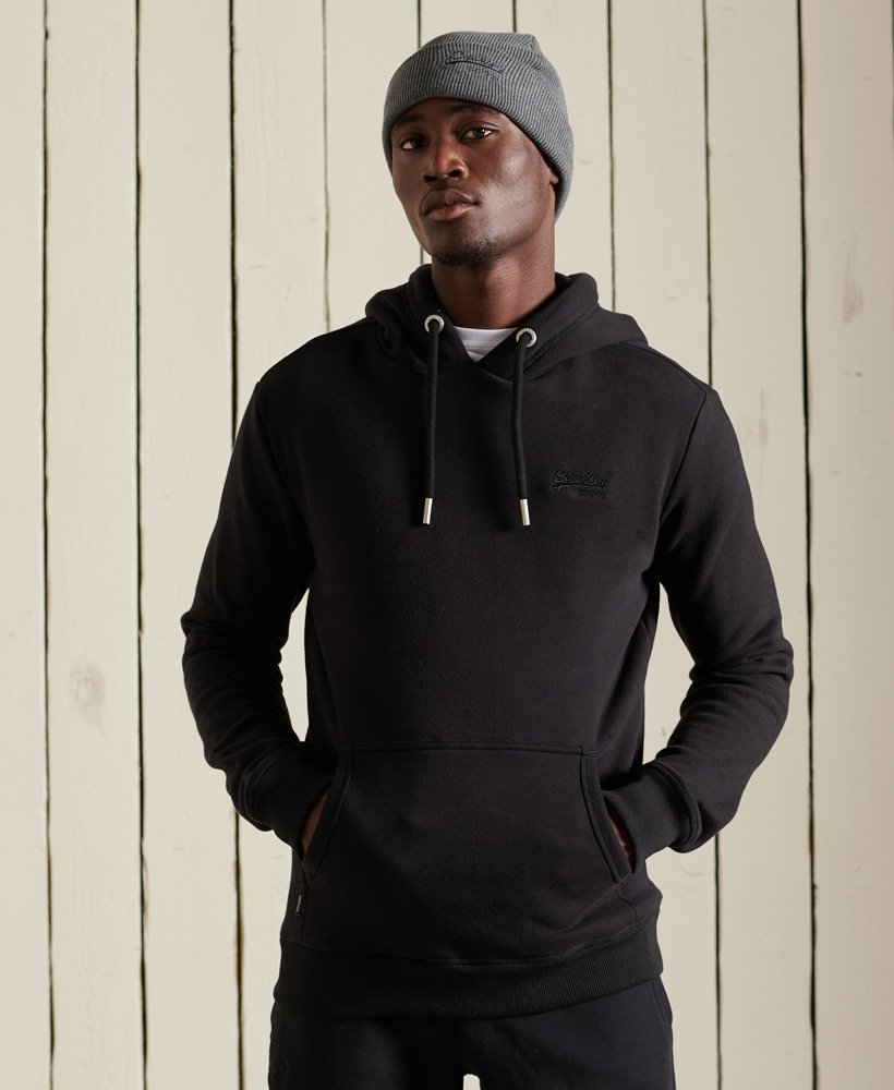 Signature Hoodie With Embroidery - Luxury Black