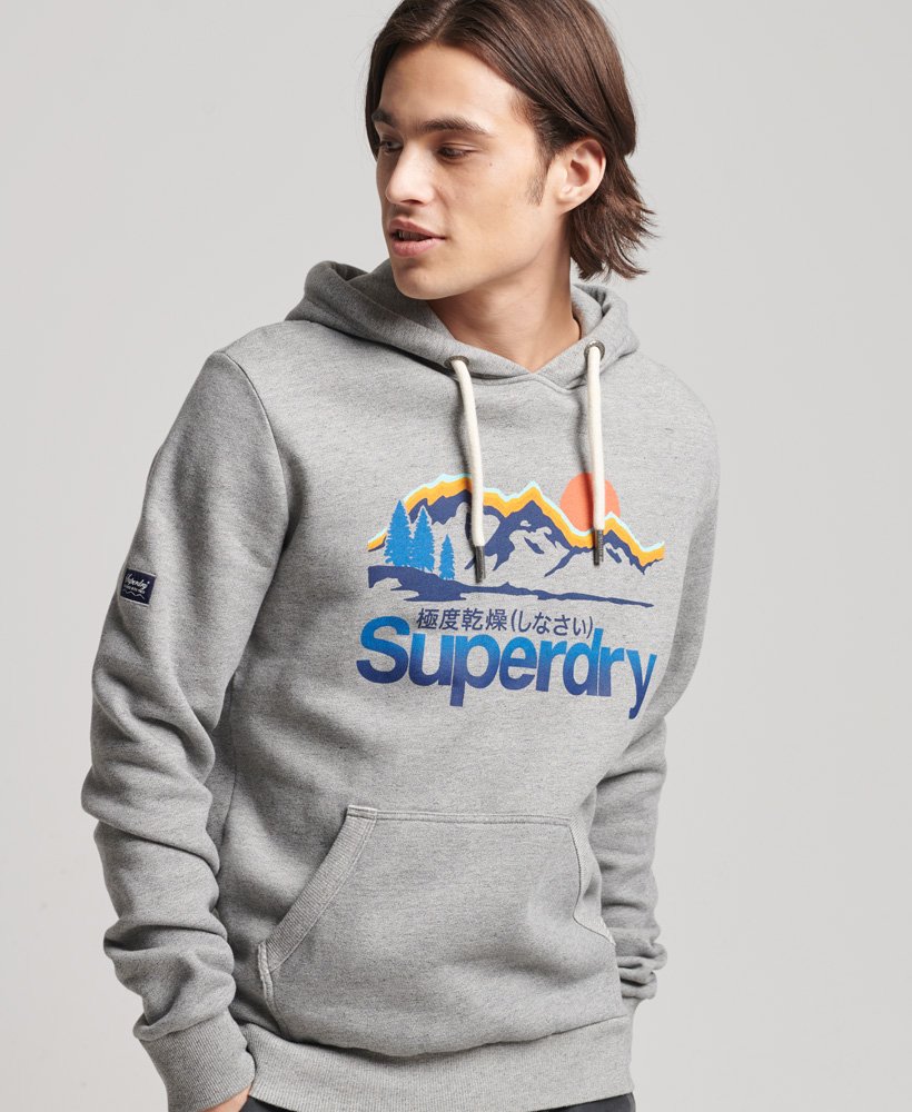 bijvoeglijk naamwoord Legende Effectiviteit Superdry Core Logo Great Outdoors Hoodie - Men's Mens Hoodies-and- sweatshirts