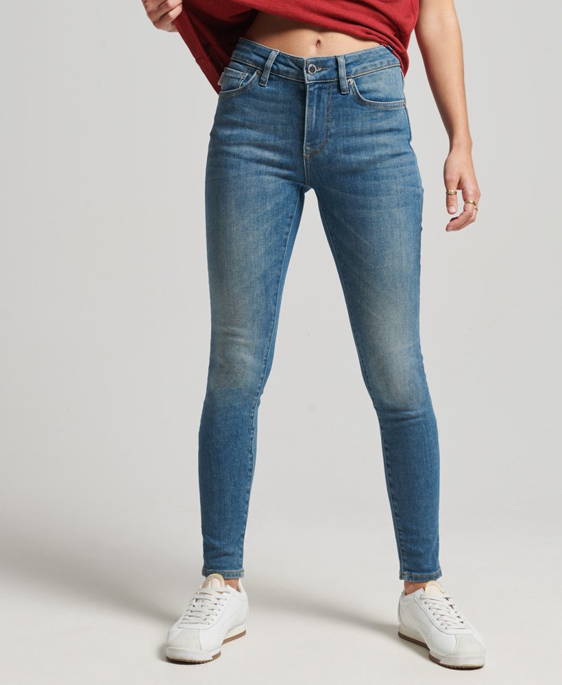 Superdry Mid Rise Skinny Jeans For Womens
