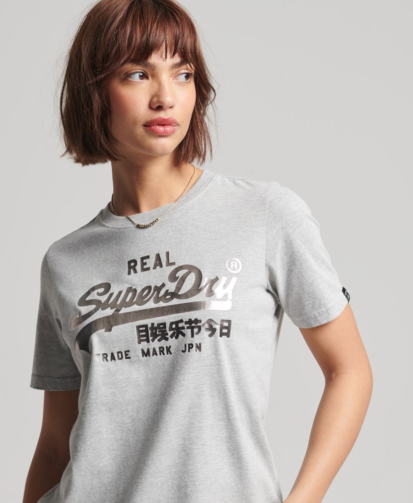 Fácil de leer Tomar represalias Dato Superdry Camiseta brillante de estilo boho con logotipo Vintage Logo - Outlet  Mujer Camisetas para Mujer