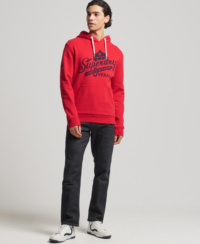 Mens red superdry clearance hoodie