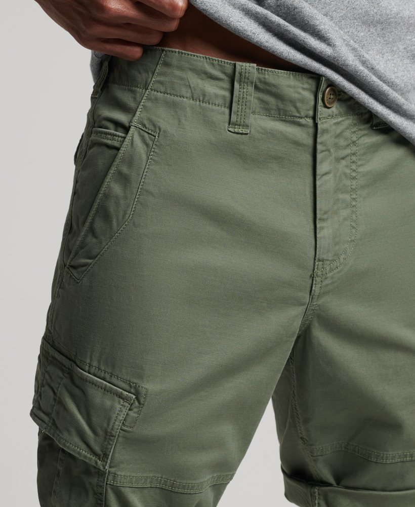 Superdry Core Cargo Lite Shorts Green Drab Mix for Men Mens Clothing Shorts Cargo shorts 