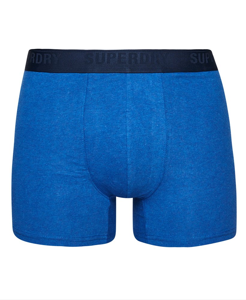 Men’s - Organic Cotton Boxer Multi Triple Pack in Navy/bright Blue ...