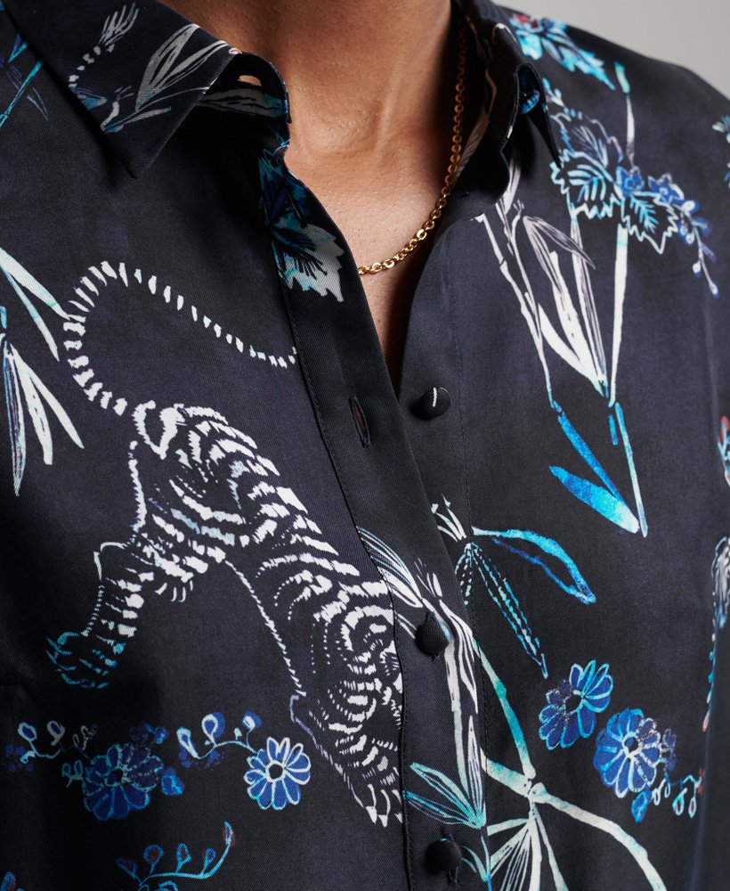 Womens Shirt Dress in Navy Superdry