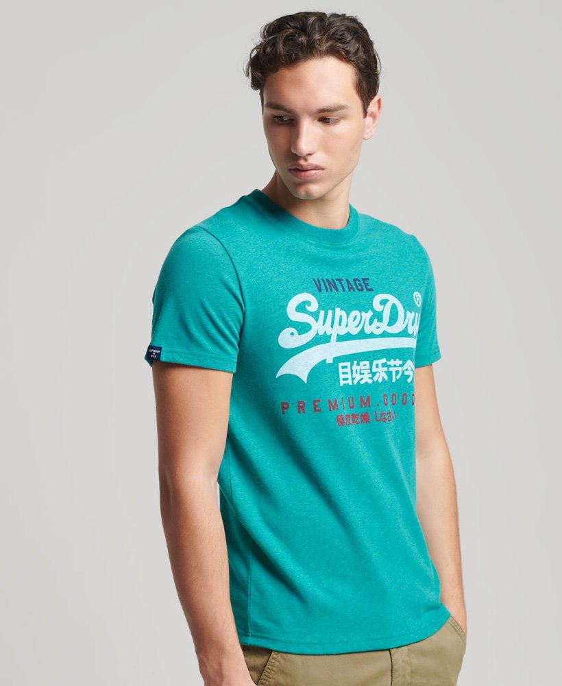 Superdry Mens Vintage Logo Tri-Colour T-Shirt 