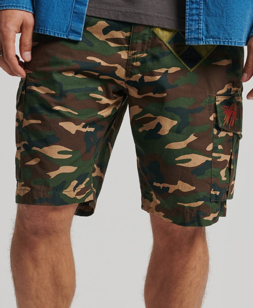 Verdorren Moet roze Superdry Patched Alpha Cargo Shorts - Men's Sale Mens Shorts