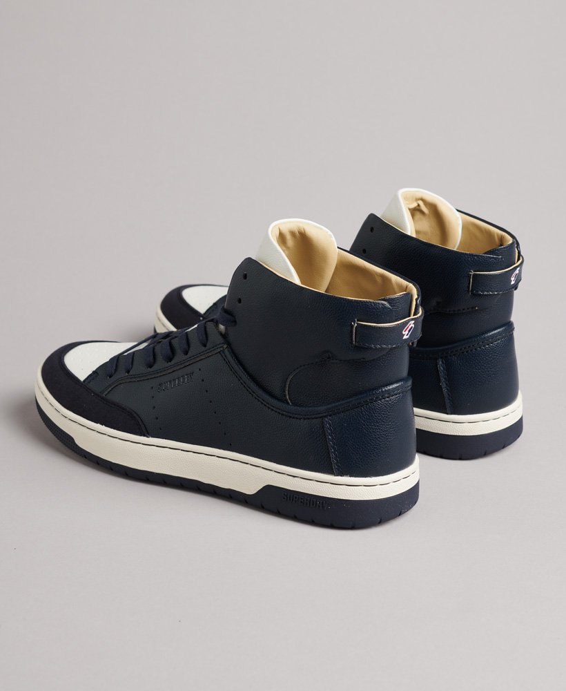Mens Shoes Trainers High-top trainers Superdry Vegan Basket Sprt High Trainer Sneaker in Deep Navy Blue for Men Save 23% 