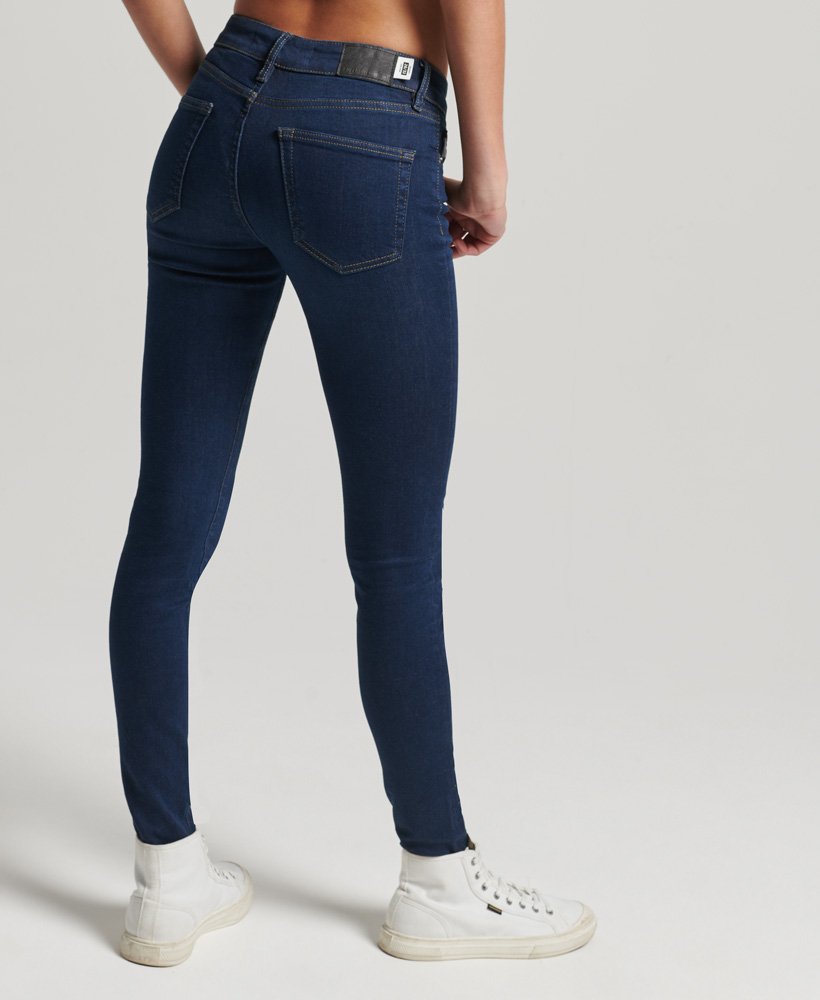 Womens Mid Rise Skinny Jeans In Van Dyke Mid Used Superdry