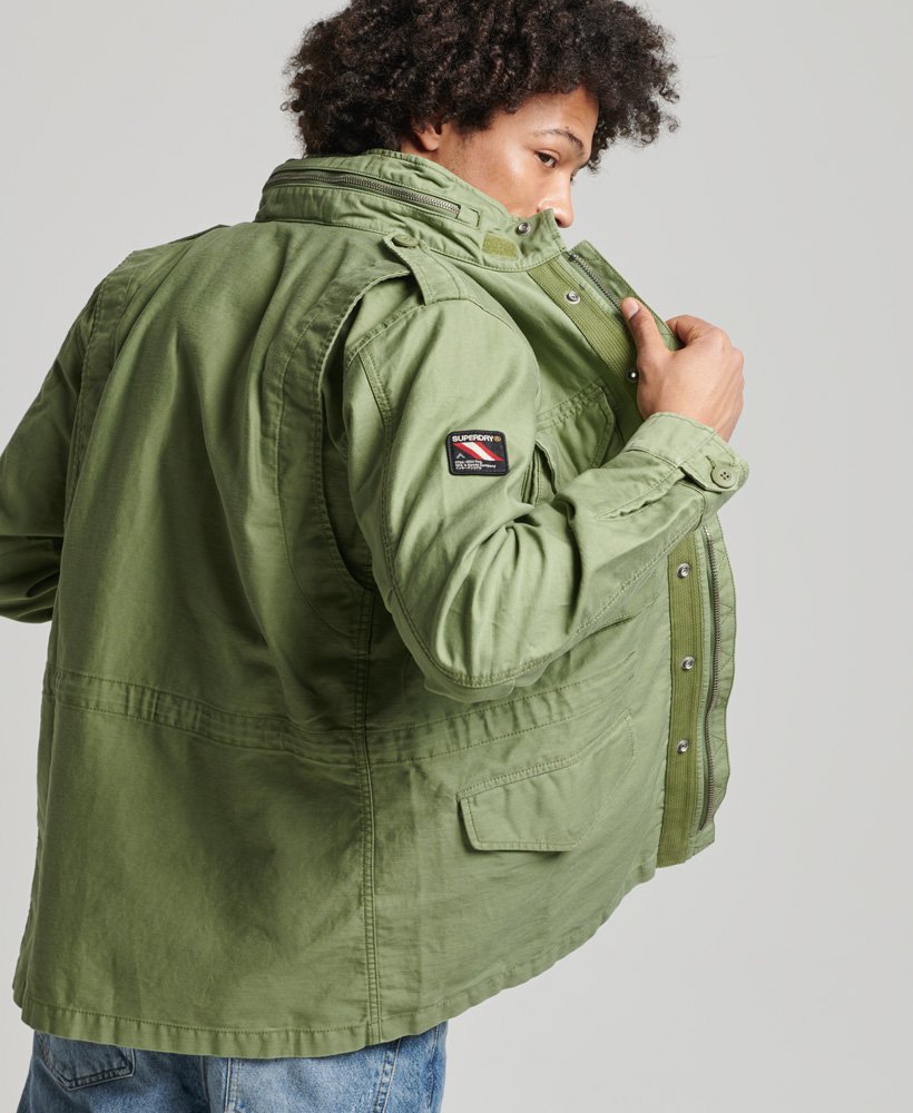 Men's Vintage M65 Military Jacket in Trekking Olive | Superdry CA-EN