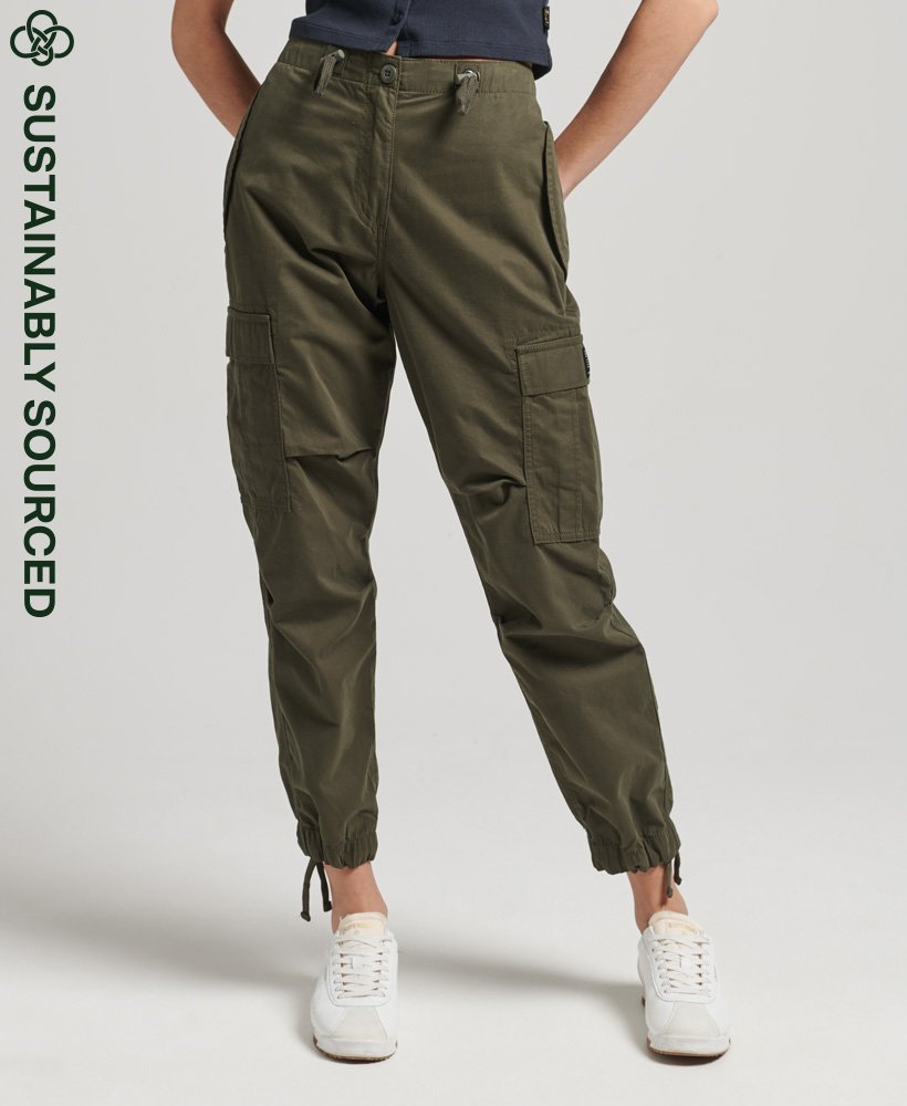 Womens Baggy Parachute Pants In Green Superdry | ubicaciondepersonas ...