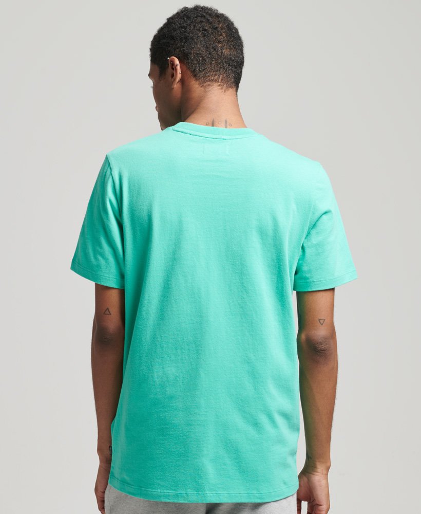 Mens Unisex Organic Cotton Essential T Shirt In Green Superdry Uk 3161