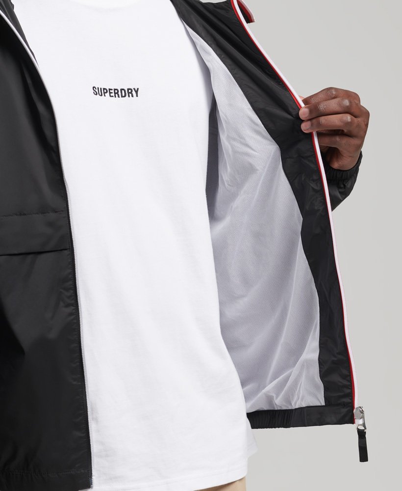 Mens - Code Essential Hooded Jacket in Black | Superdry
