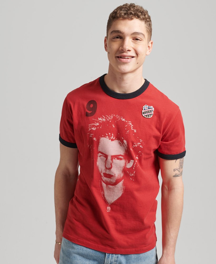 Men's Ringspun Allstars SV Vintage Re-issue T-Shirt in Varsity Red