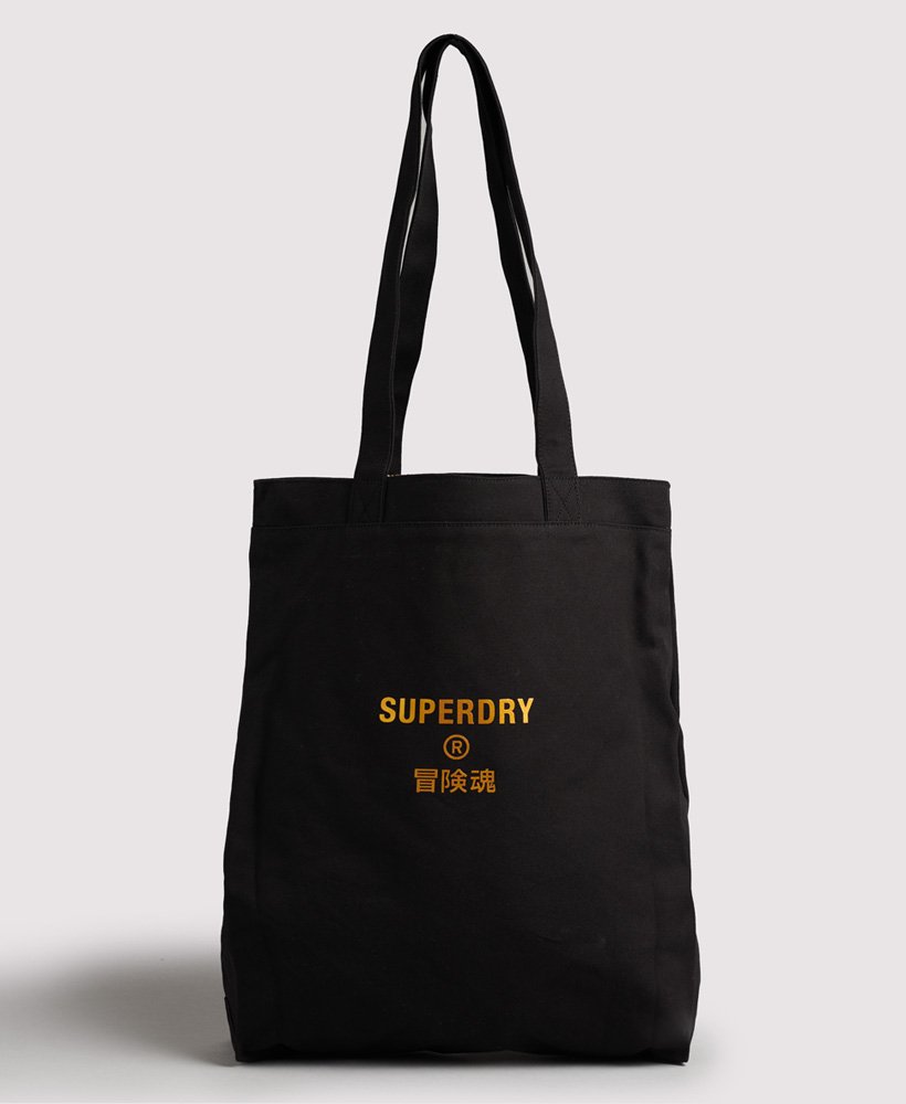 Womens - Graphic Tote Bag in Black | Superdry
