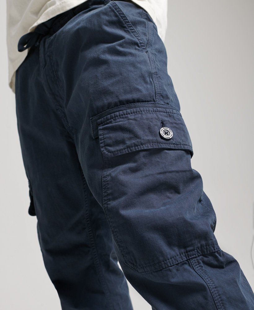 Mens - Vintage Tapered Cargo Pants in Nordic Chrome Navy | Superdry UK