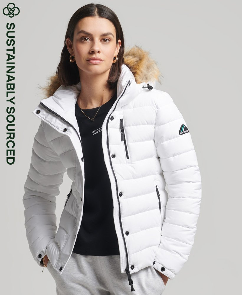 Superdry Faux Fur Jacket - Women's Womens Jackets