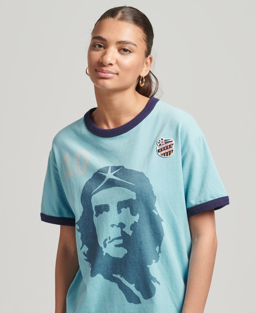 Women's Ringspun Allstars CG Vintage Re-issue T-Shirt in Air Blue