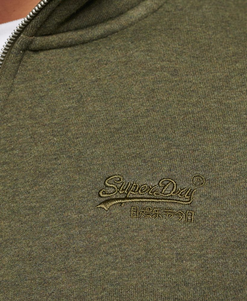 Superdry Mens Organic Cotton Vintage Logo Zip Henley Sweatshirt | eBay