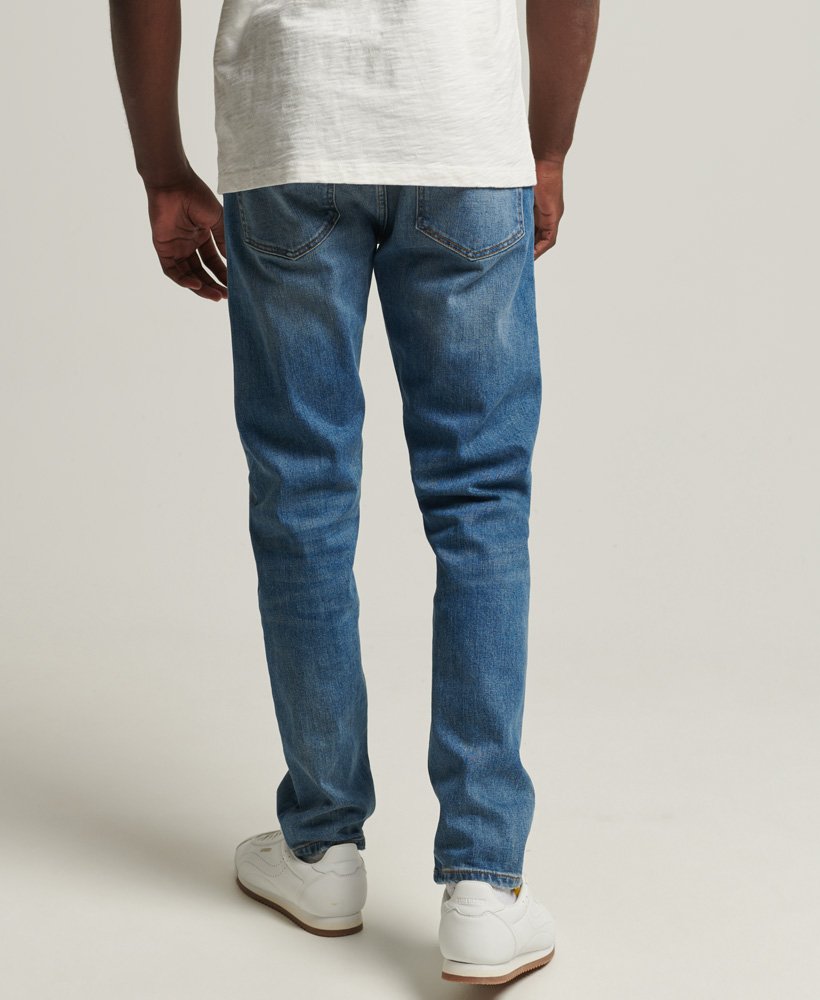 Superdry Mens Jeans Mercer Mid Blue Slim Fit 