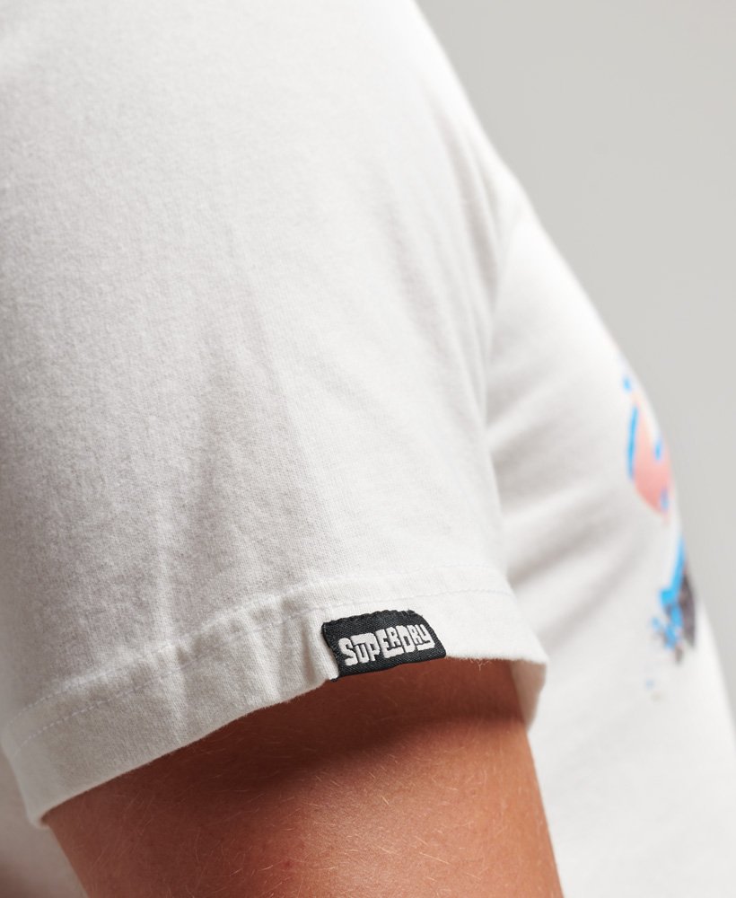 Mens - Photographic T-Shirt in Cream | Superdry