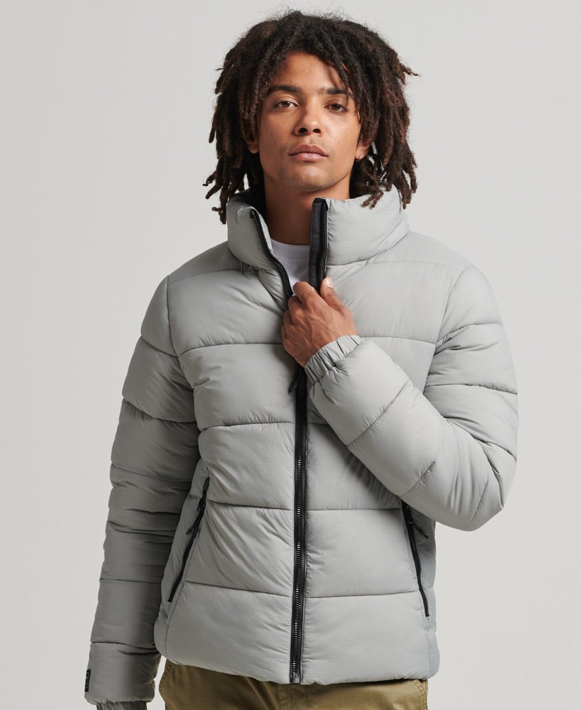 Mens grey padded store jacket