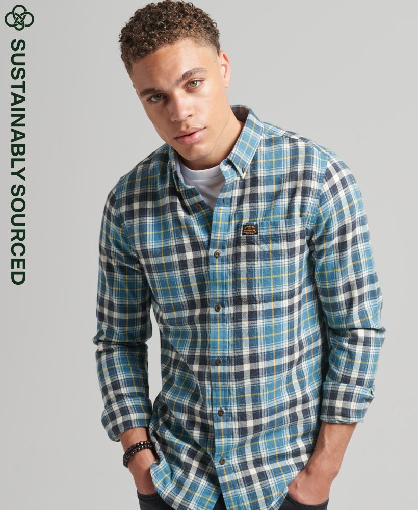 onderwerp voorbeeld verbergen Men's Organic Cotton Vintage Lumberjack Shirt in Blue | Superdry US