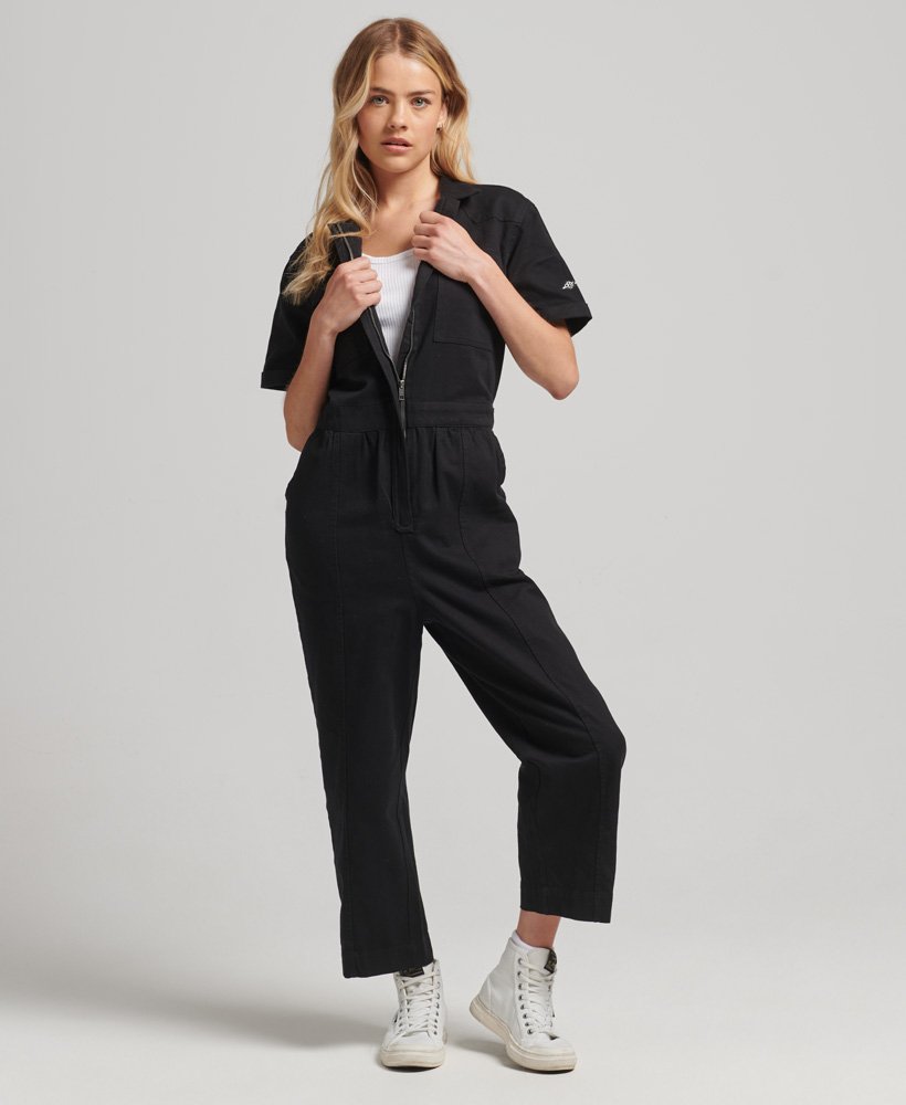 Ladies black store boiler suit