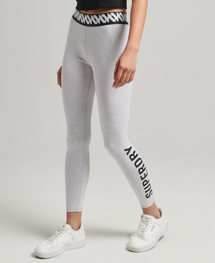 Superdry US Elastic Logo Graphic Leggings - Womens Sale Womens Pants