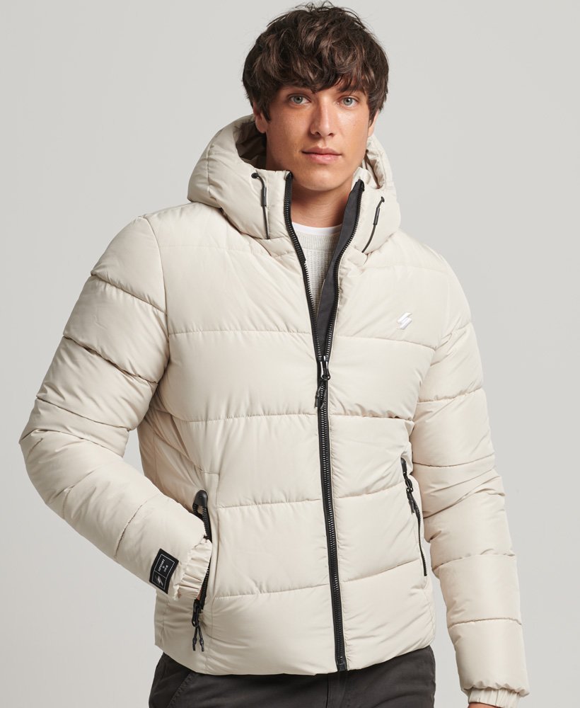 Superdry Hooded Sports Puffer Jacket - Men's Mens Jackets