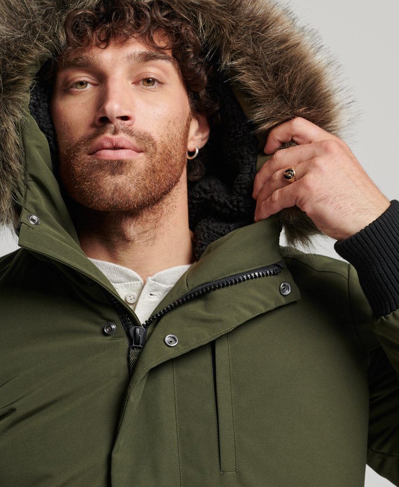 Superdry Everest Bomber Parka Jacket in Green for Men Mens Clothing Jackets Down and padded jackets 