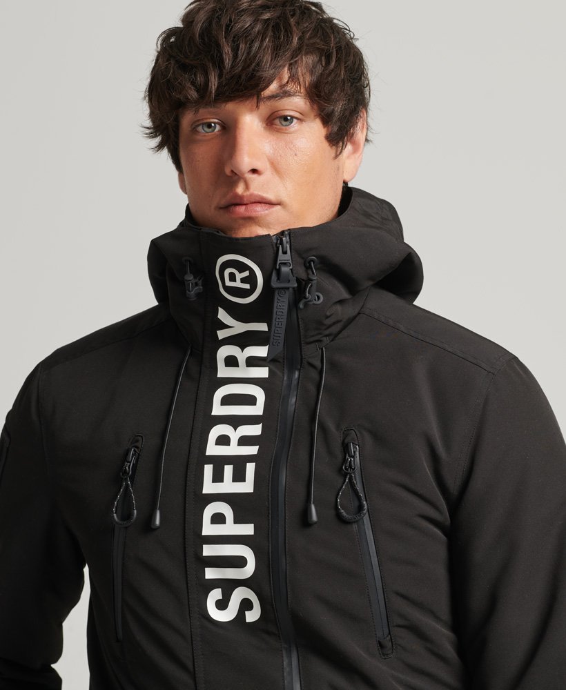 Blouson d'hiver ultimate windcheater logo noir homme - Superdry