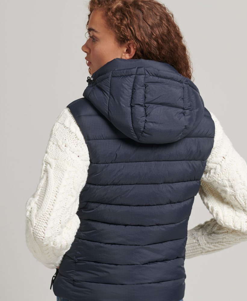 Superdry Hooded Classic Padded Gilet - Women's Womens Gilets