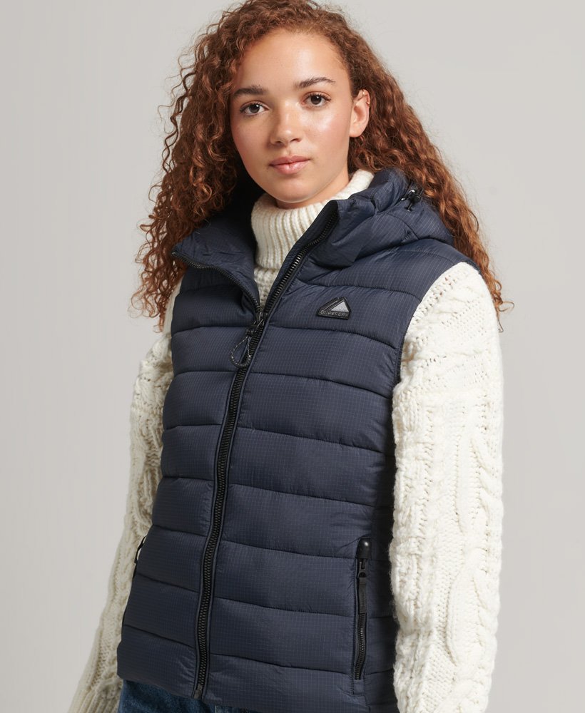 Superdry Hooded Classic Padded Gilet - Women\'s Womens Gilets