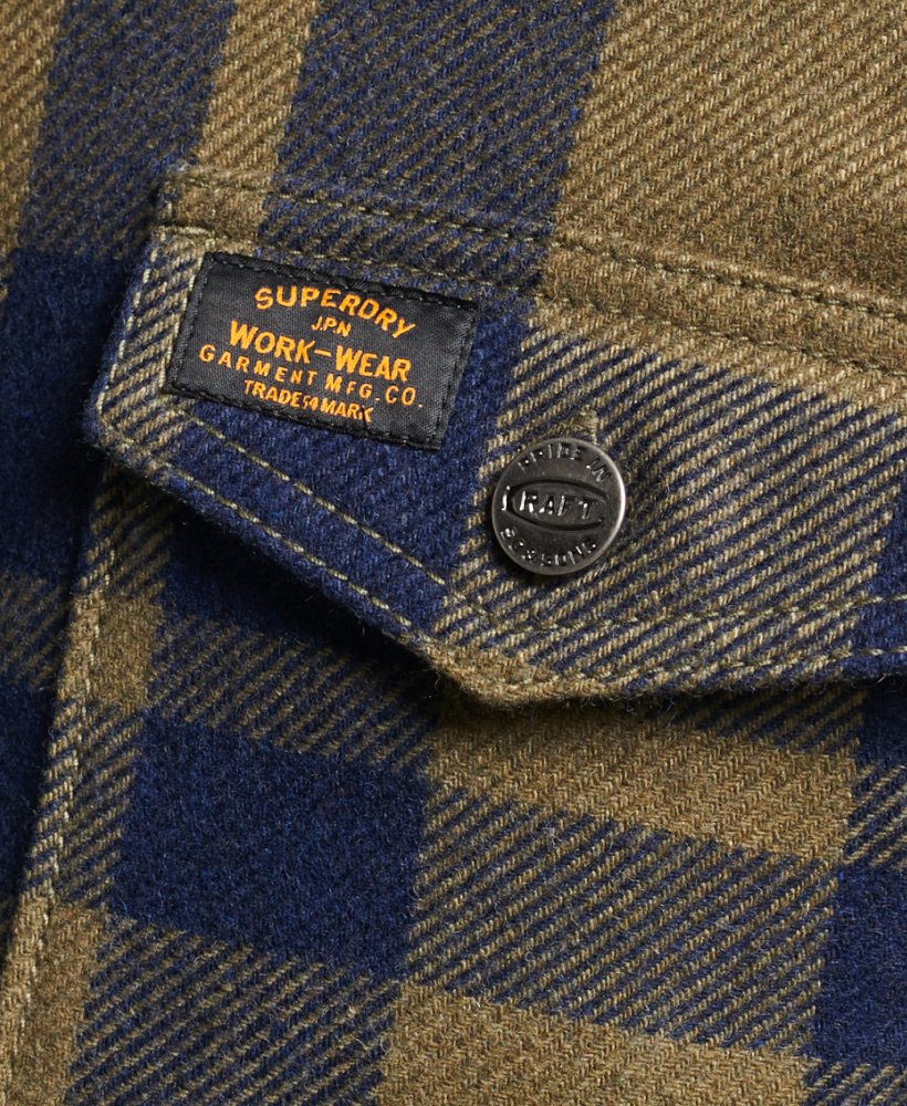 Superdry Mens Wool Zip Overshirt | eBay